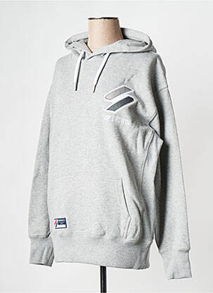 Sweat-shirt gris SUPERDRY femme