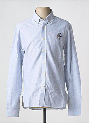 Chemise manches longues bleu MAISON LABICHE homme
