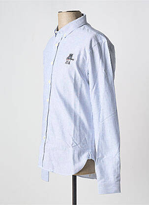 Chemise manches longues bleu MAISON LABICHE homme