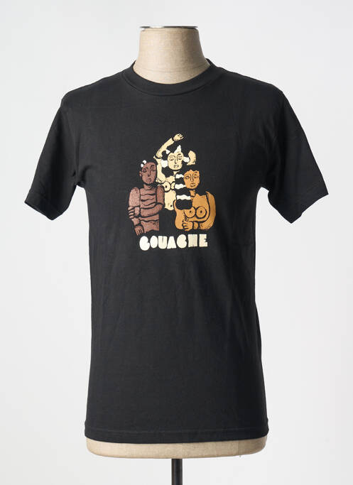 T-shirt noir GOUACHE pour homme