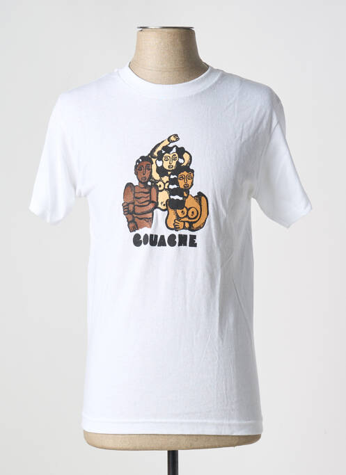 T-shirt blanc GOUACHE pour homme