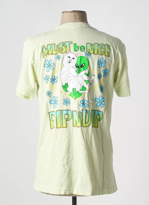 T-shirt vert RIPNDIP pour homme