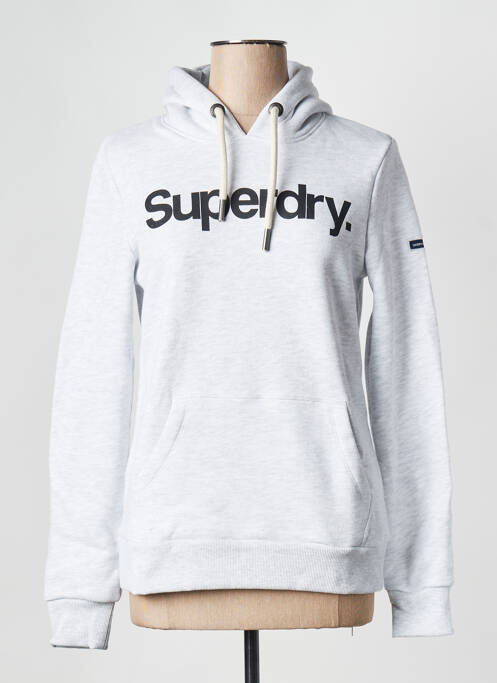 Sweat-shirt gris SUPERDRY pour femme