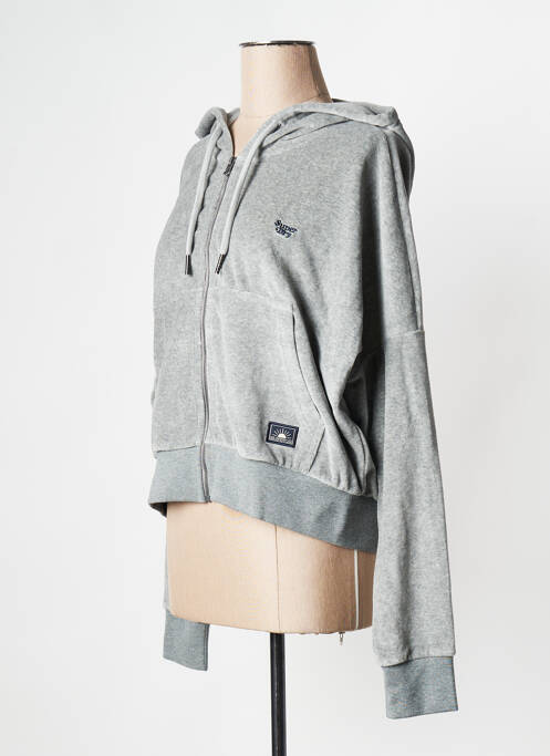 Sweat-shirt gris SUPERDRY pour femme