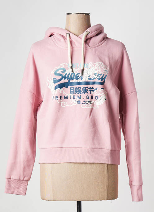 Sweat-shirt rose SUPERDRY pour femme
