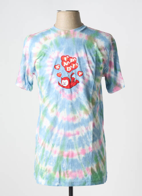 T-shirt bleu RIPNDIP pour homme