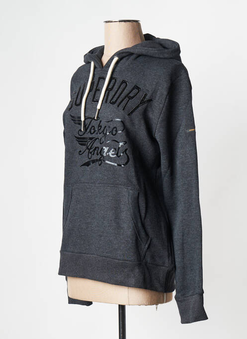 Sweat-shirt noir SUPERDRY pour femme