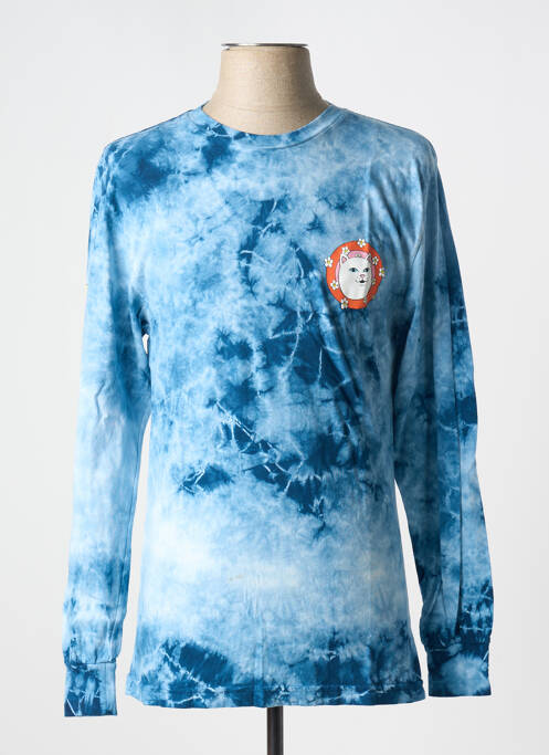 T-shirt bleu RIPNDIP pour homme