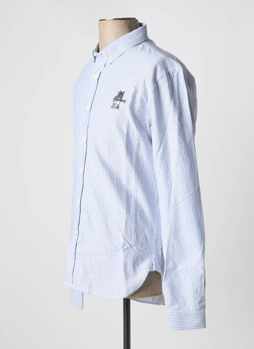 Chemise manches longues bleu MAISON LABICHE pour homme