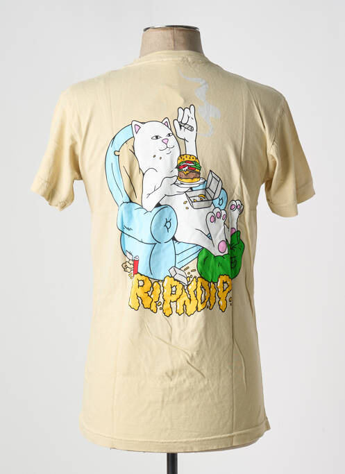 T-shirt beige RIPNDIP pour homme
