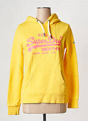 Sweat-shirt jaune SUPERDRY pour femme seconde vue