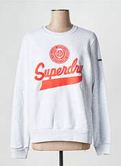 Sweat-shirt gris SUPERDRY pour femme seconde vue