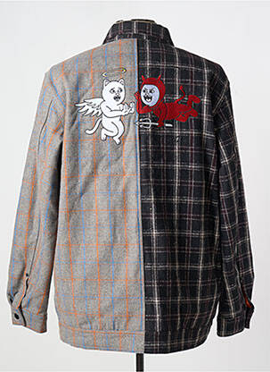 Chemise manches longues gris RIPNDIP homme