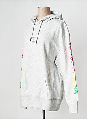 Sweat-shirt gris SUPERDRY femme