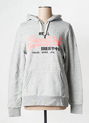 Sweat-shirt gris SUPERDRY pour femme seconde vue