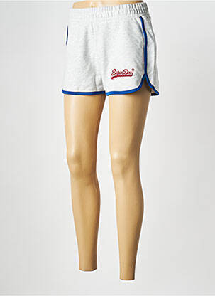 Short gris SUPERDRY femme