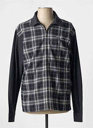 Chemise manches longues noir HUF homme