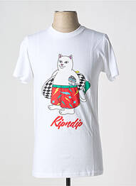T-shirt blanc RIPNDIP homme
