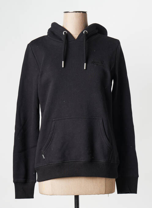 Sweat-shirt noir SUPERDRY pour femme