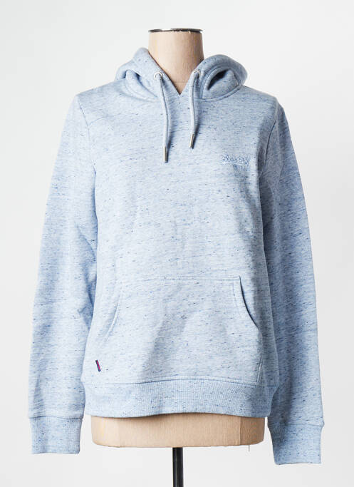 Sweat-shirt bleu SUPERDRY pour femme