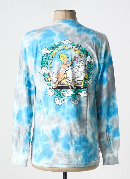 T-shirt bleu RIPNDIP pour homme