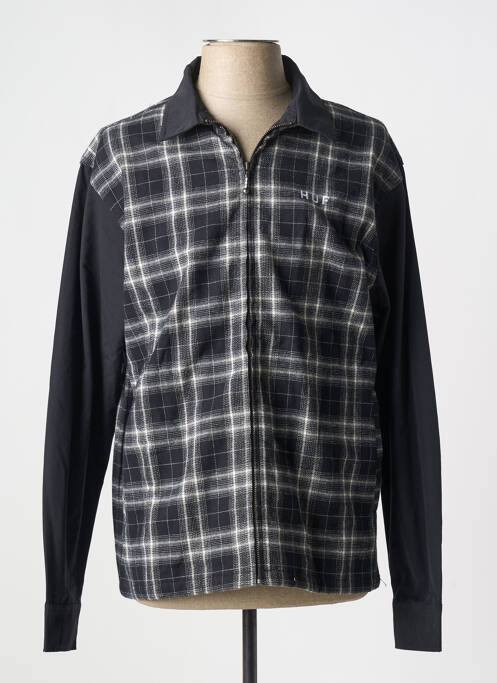 Chemise manches longues noir HUF homme