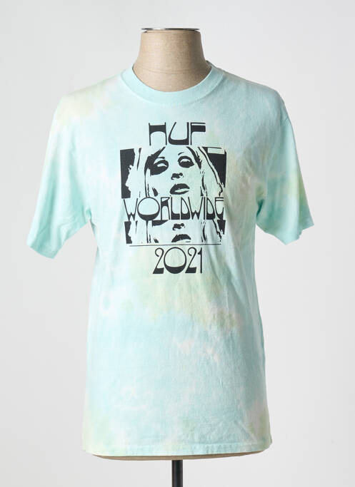 T-shirt bleu HUF pour unisexe
