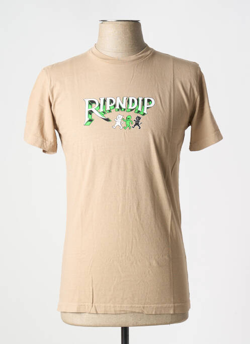 T-shirt beige RIPNDIP pour homme