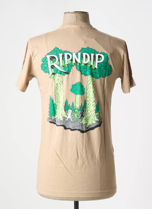 T-shirt beige RIPNDIP pour homme