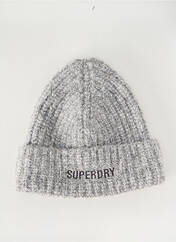 Bonnet gris SUPERDRY pour femme seconde vue
