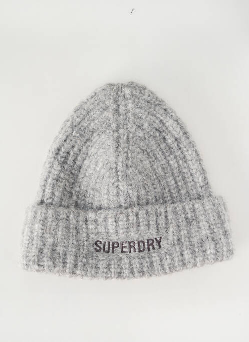 Bonnet gris SUPERDRY pour femme