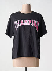 T-shirt noir CHAMPION pour femme seconde vue