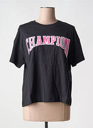 T-shirt noir CHAMPION femme
