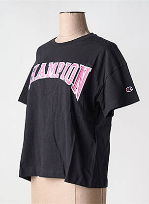 T-shirt noir CHAMPION femme