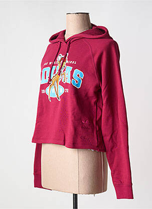 Sweat-shirt rouge ADIDAS femme