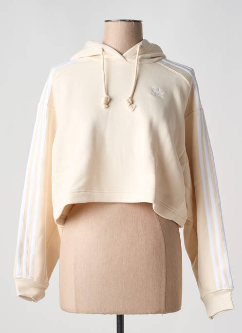 Sweat-shirt beige ADIDAS pour femme