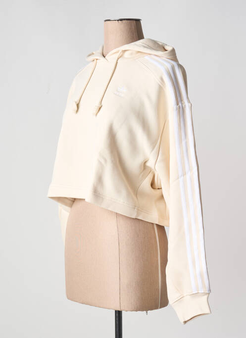 Sweat-shirt beige ADIDAS pour femme