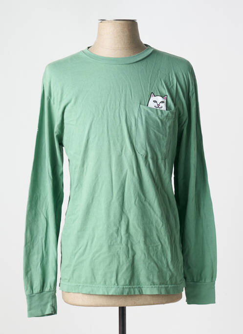 T-shirt vert RIPNDIP pour homme