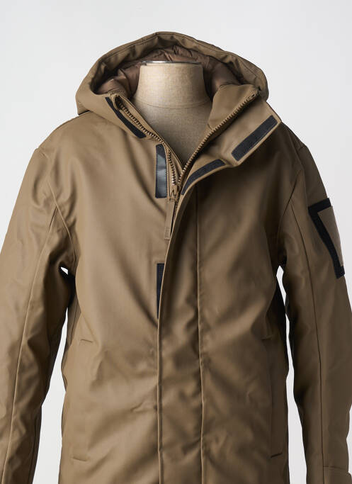 Parka marron RAINS pour homme