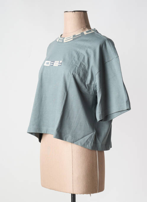 T-shirt bleu OBEY pour femme