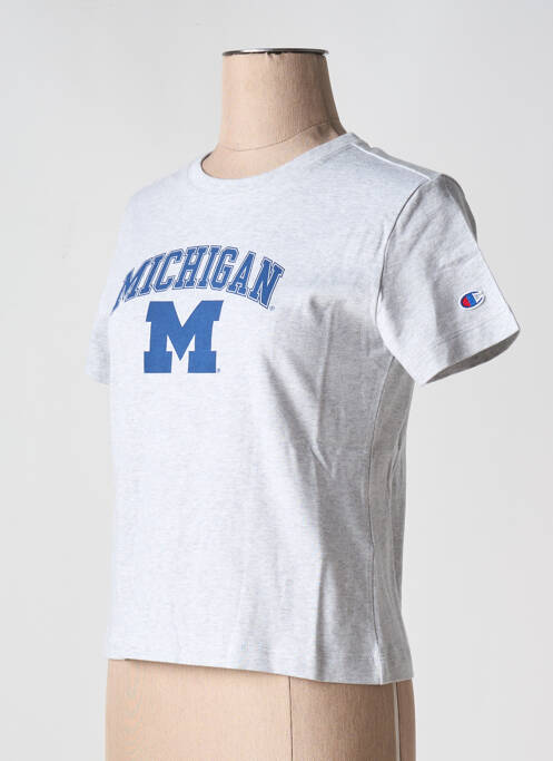 T-shirt gris CHAMPION pour femme