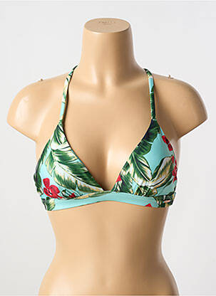 Haut de maillot de bain vert SUPERDRY femme
