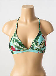 Haut de maillot de bain vert SUPERDRY femme