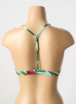 Haut de maillot de bain vert SUPERDRY femme