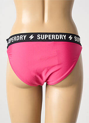 Bas de maillot de bain rose SUPERDRY femme