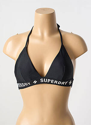Haut de maillot de bain noir SUPERDRY femme