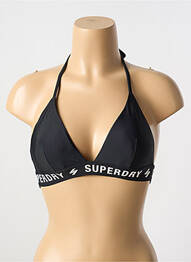 Haut de maillot de bain noir SUPERDRY femme