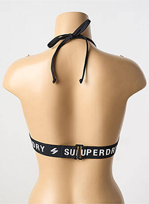 Haut de maillot de bain noir SUPERDRY femme