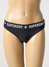 Bas de maillot de bain noir SUPERDRY femme