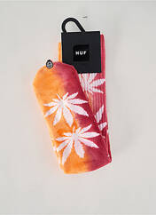 Chaussettes orange HUF pour unisexe seconde vue